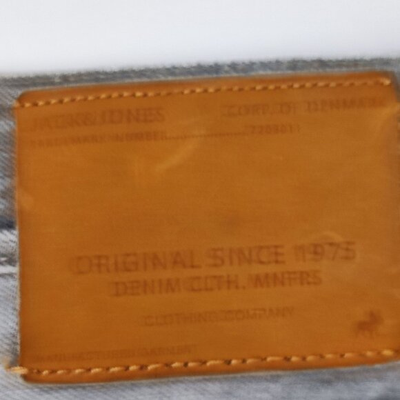 Jack & Jones jeans Erik anti fit hard washed light grey men's size 28/32 - Picture 5 of 16